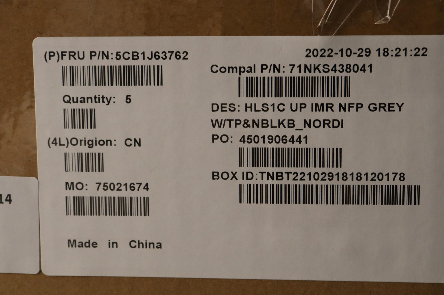 Lenovo Cover Uppercaseasmnordic C82Vf - 5CB1J63762