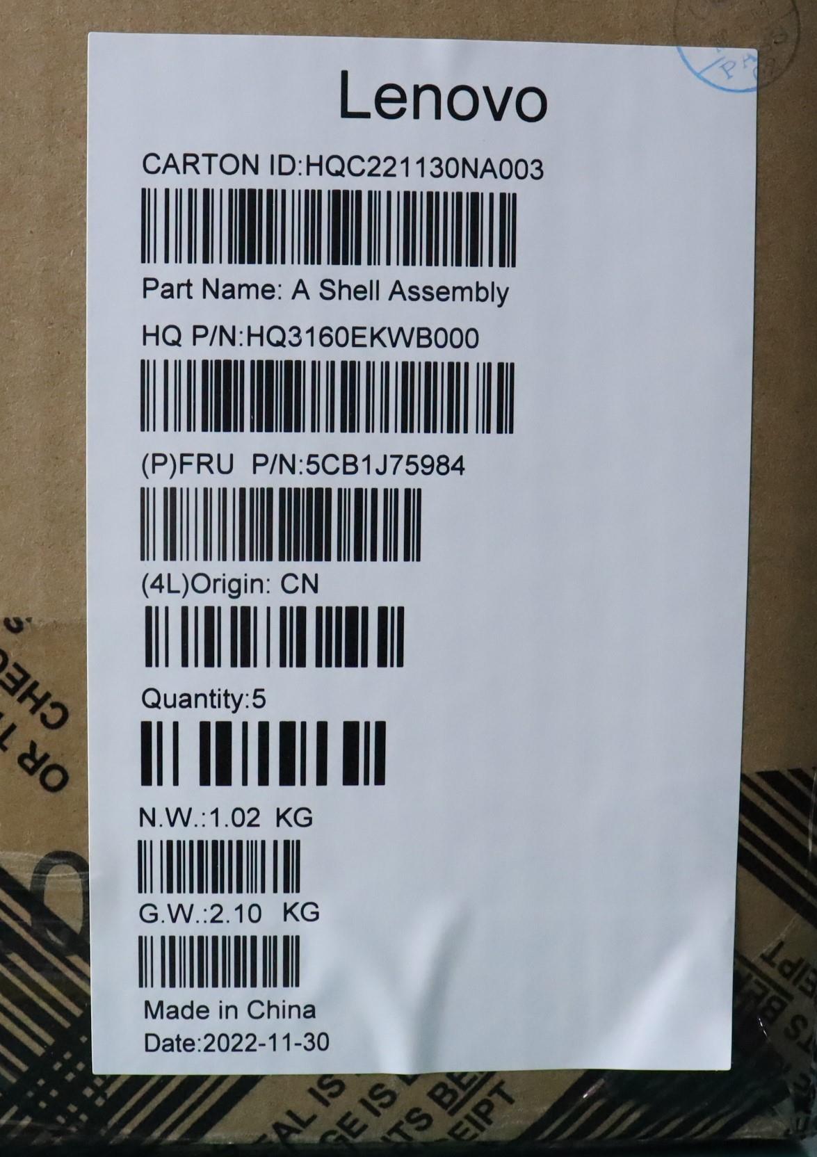 Lenovo Cover Lcd Cover H 82Wu Stgy Yg - 5CB1J75984