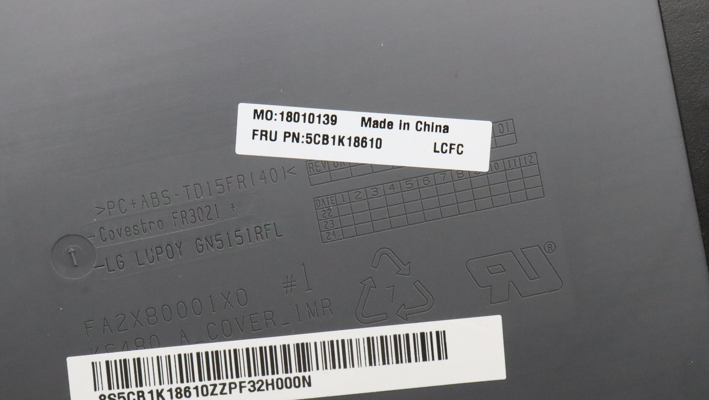 Lenovo Cover Cover L 82Xa A_Cover_Ag - 5CB1K18610