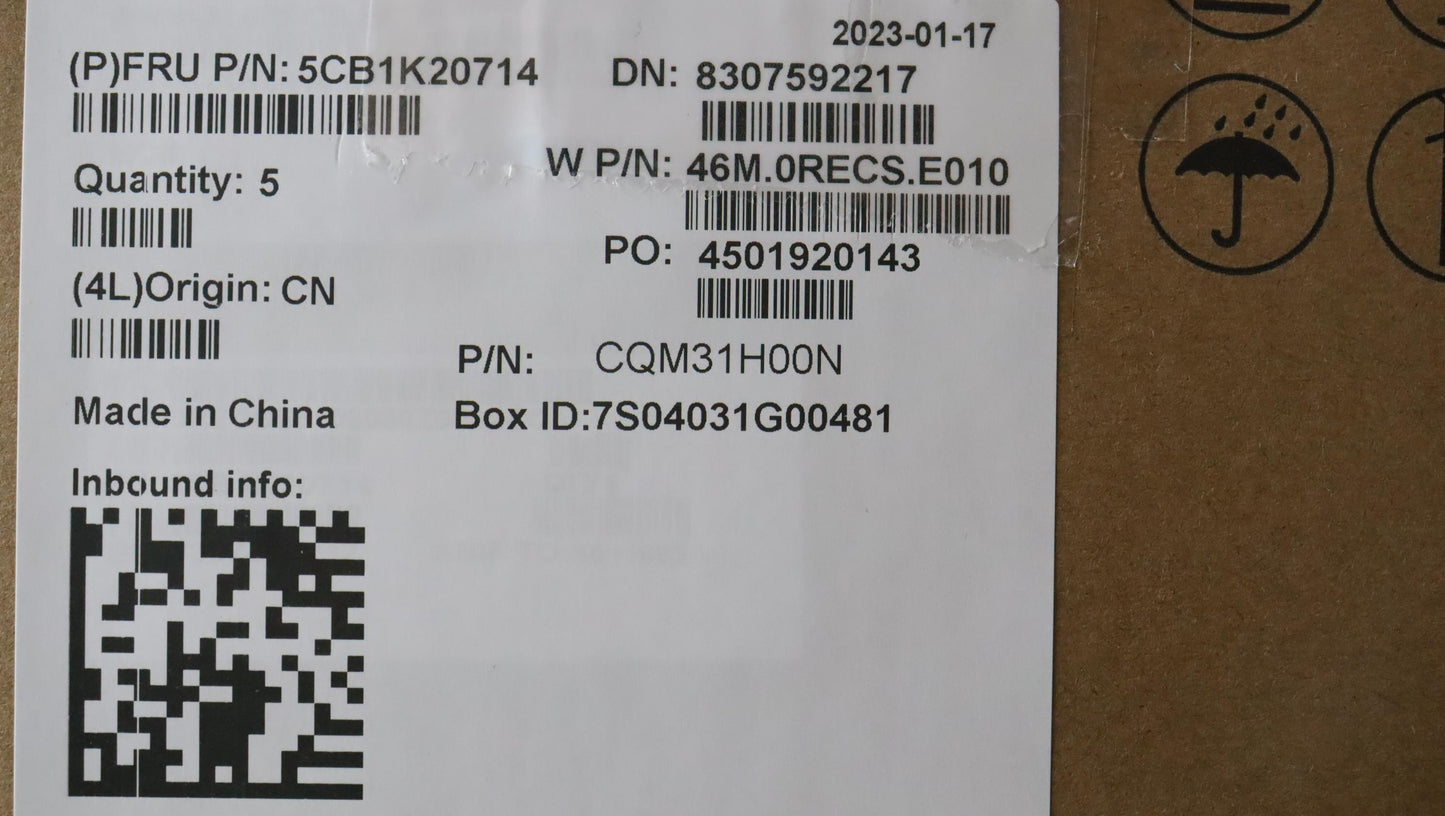 Lenovo Cover Upper Case Assembly Eng - 5CB1K20714