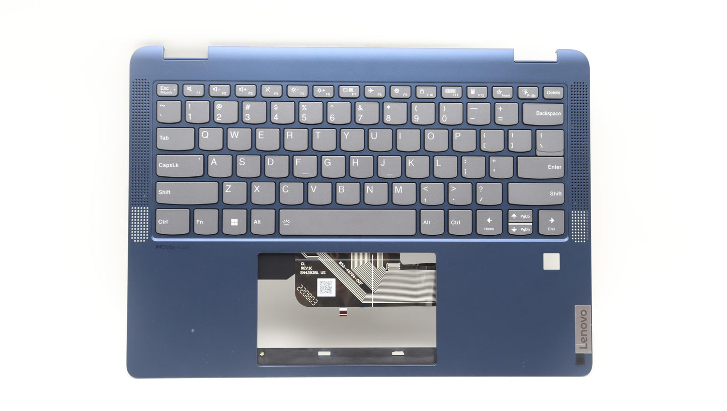 Lenovo C-Cover with Keyboard, USA English, Abyss Blue, Backlight - 5CB1K20715