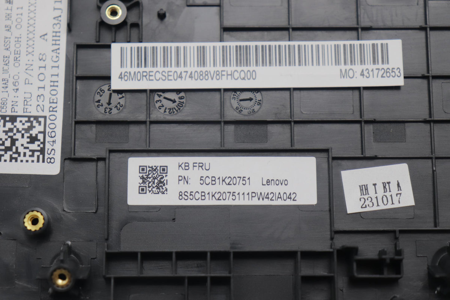 Lenovo Cover Upper Case Assembly Thai - 5CB1K20751