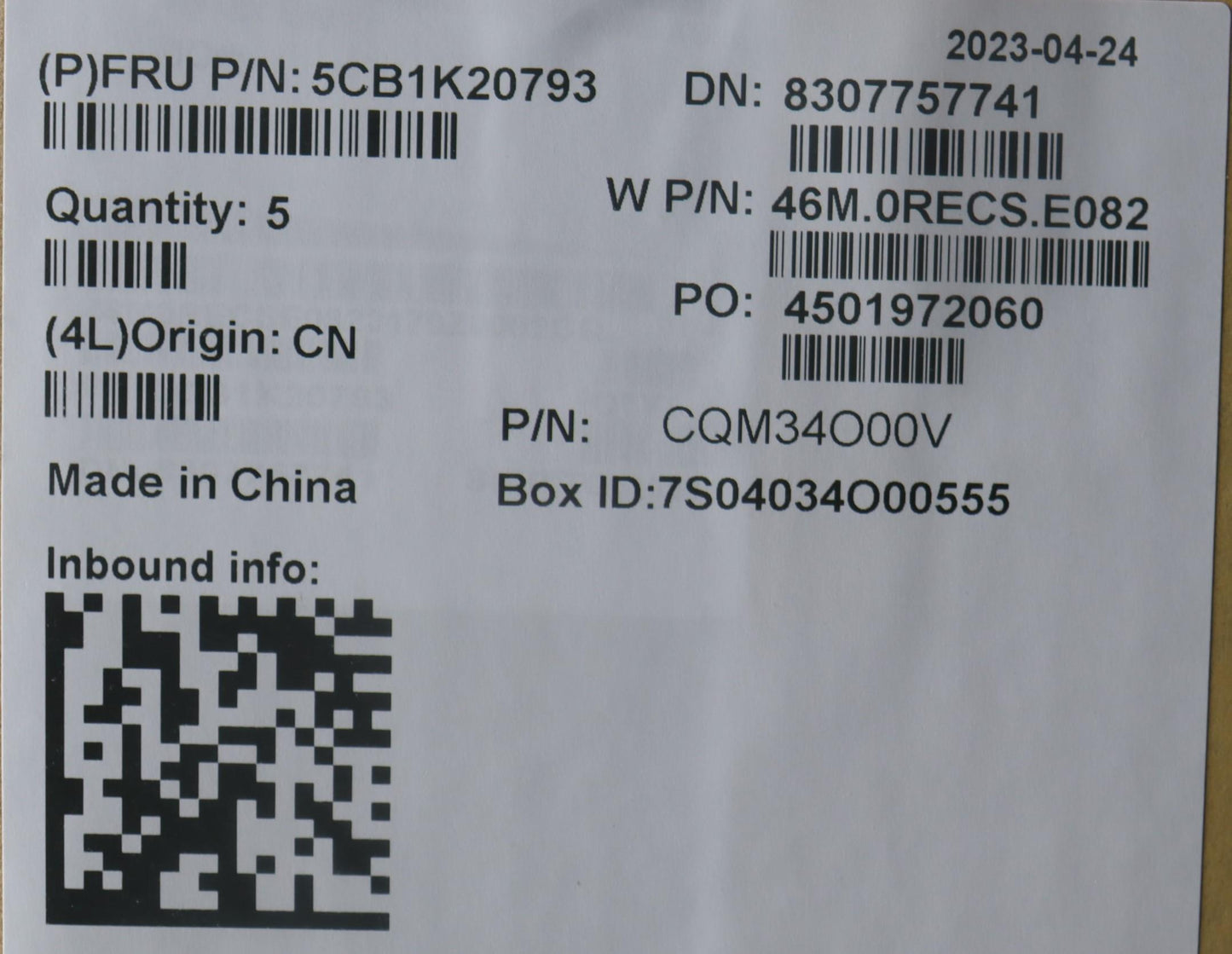 Lenovo Cover Upper Case Assembly Fra/ - 5CB1K20793