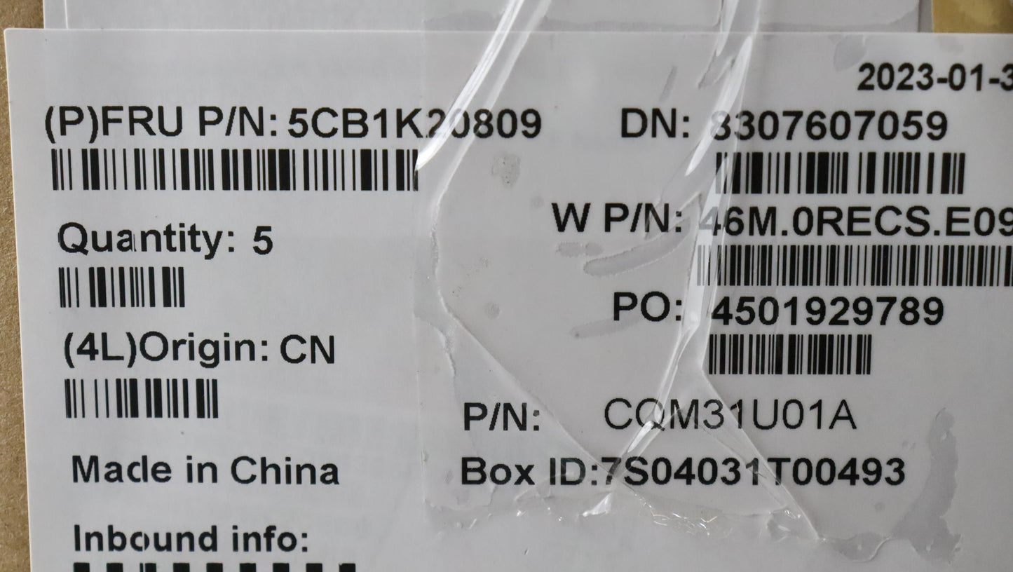 Lenovo Cover Upper Case Assembly Sws - 5CB1K20809