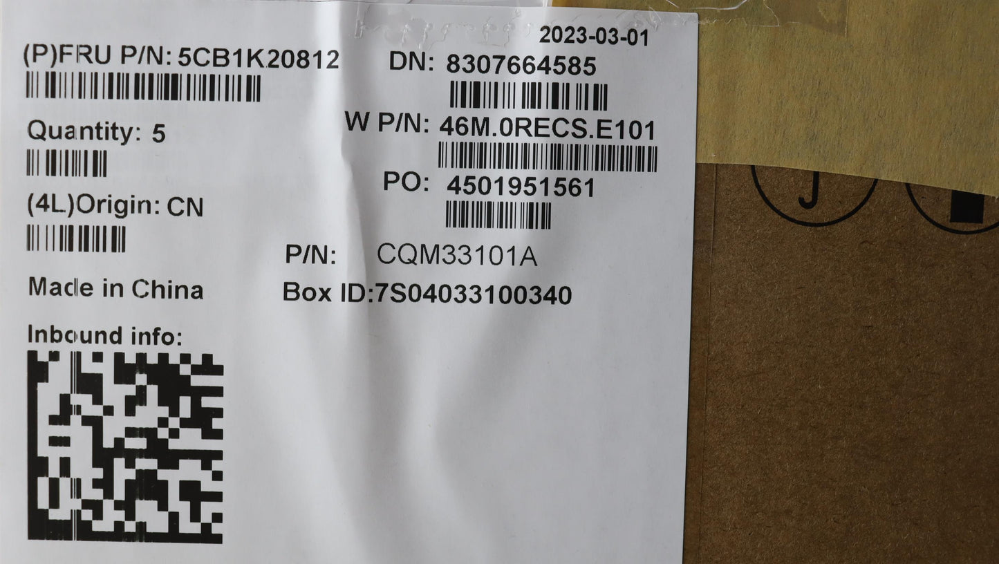 Lenovo Cover Upper Case Assembly Bul - 5CB1K20812