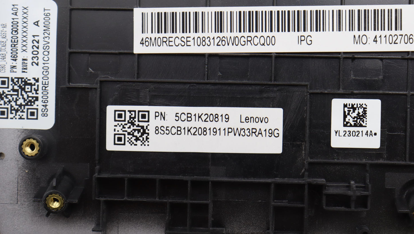 Lenovo Cover Upper Case Assembly Spa - 5CB1K20819