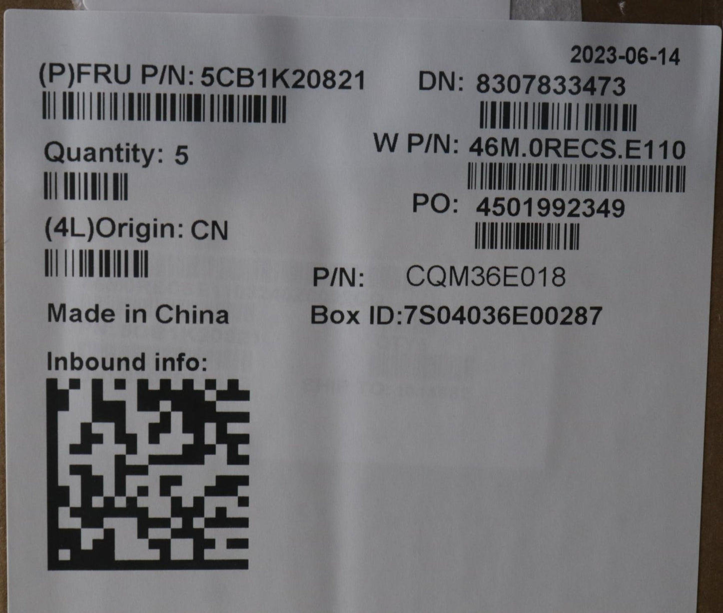 Lenovo Cover Upper Case Assembly Thai - 5CB1K20821