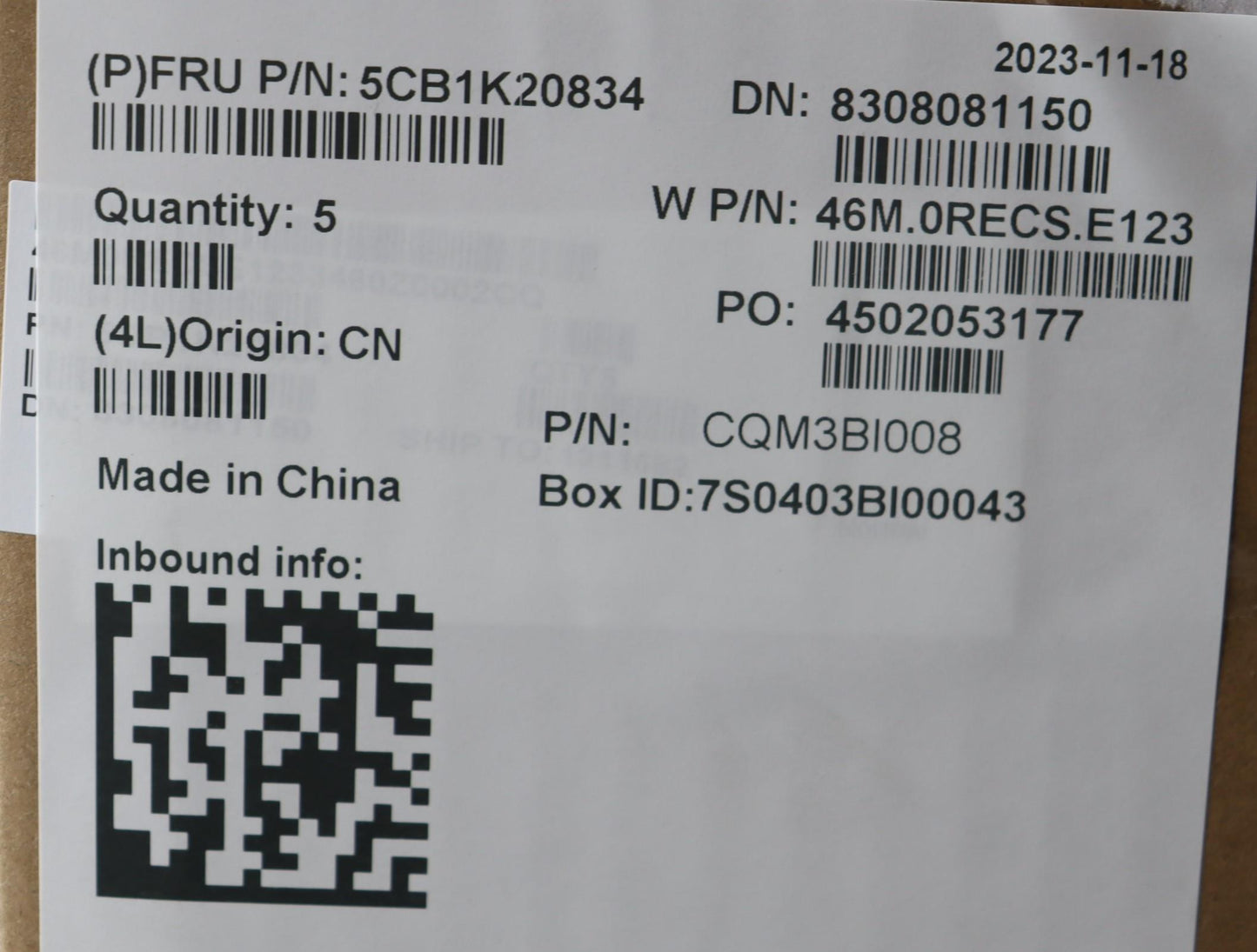 Lenovo Cover Upper Case Assembly Hun - 5CB1K20834