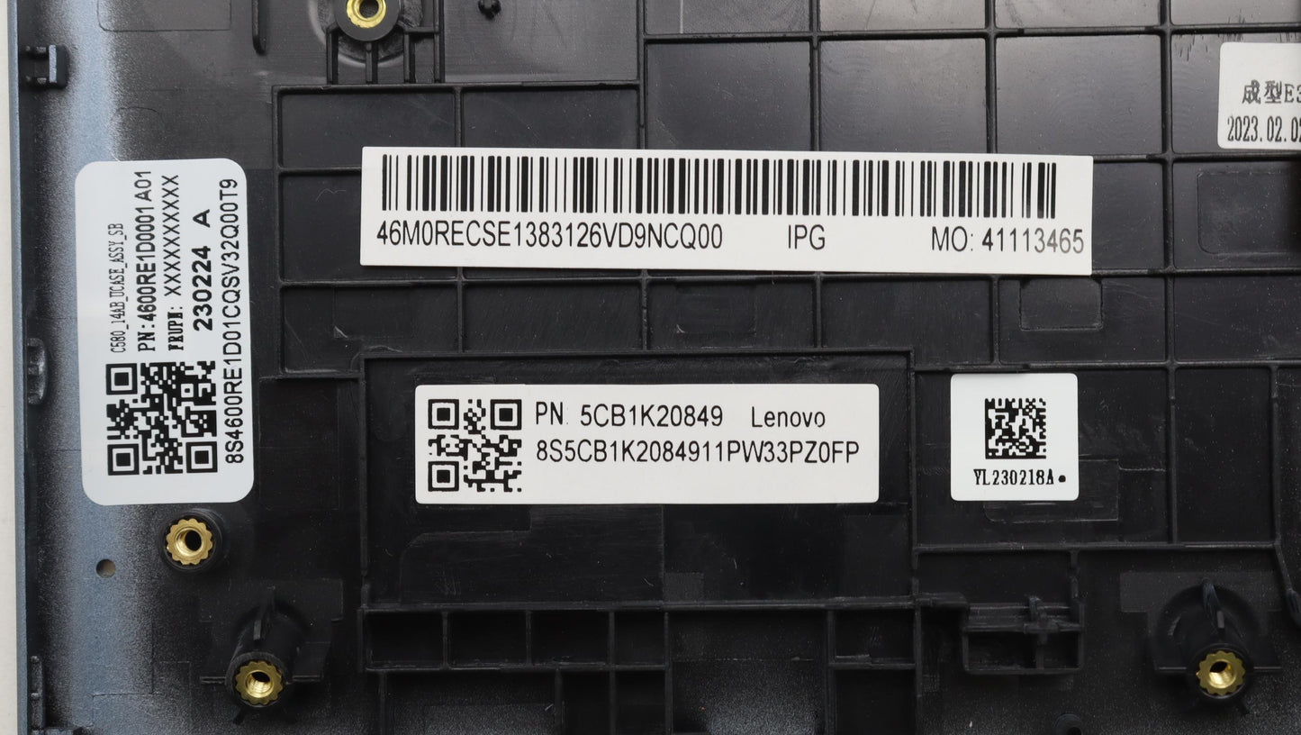 Lenovo Cover Upper Case Assembly Uke - 5CB1K20849