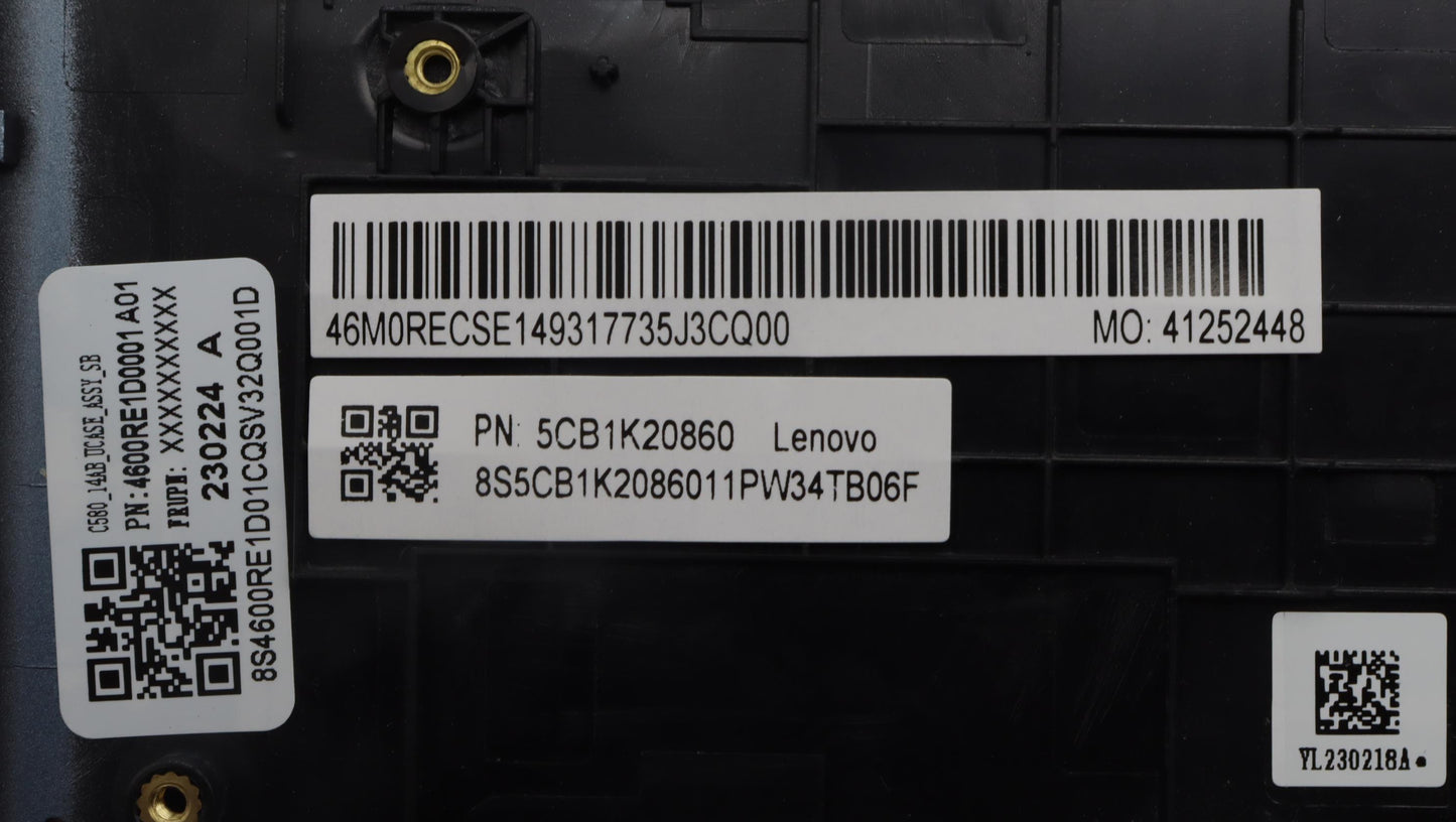 Lenovo Cover Upper Case Assembly Fra - 5CB1K20860
