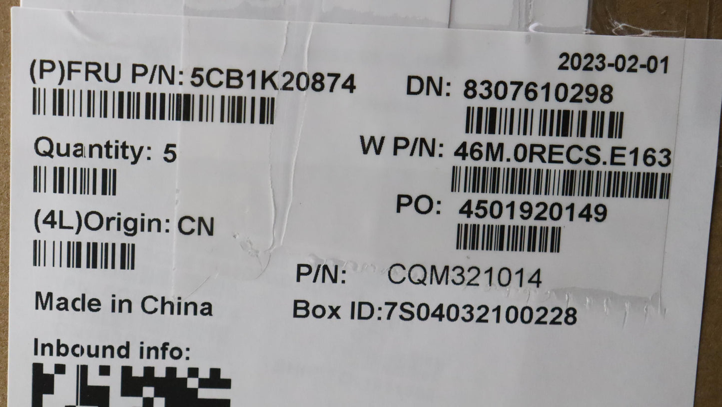 Lenovo Cover Upper Case Assembly Cze/ - 5CB1K20874