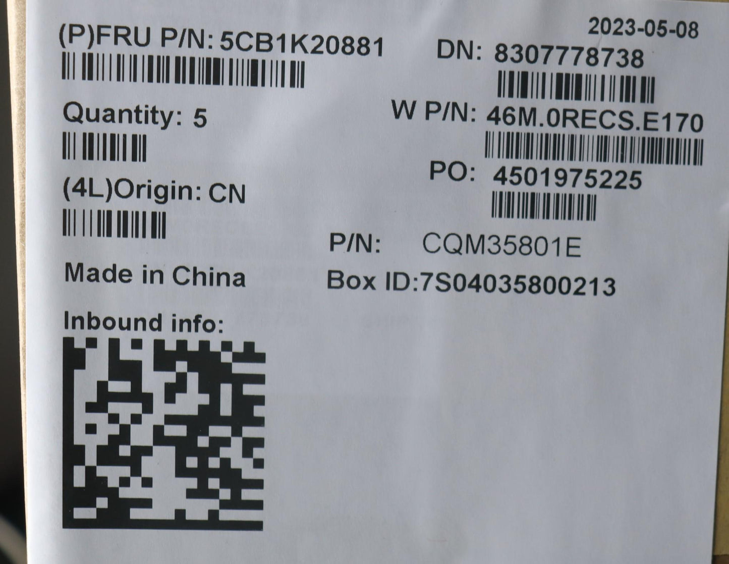Lenovo Cover Upper Case Assembly Ita - 5CB1K20881