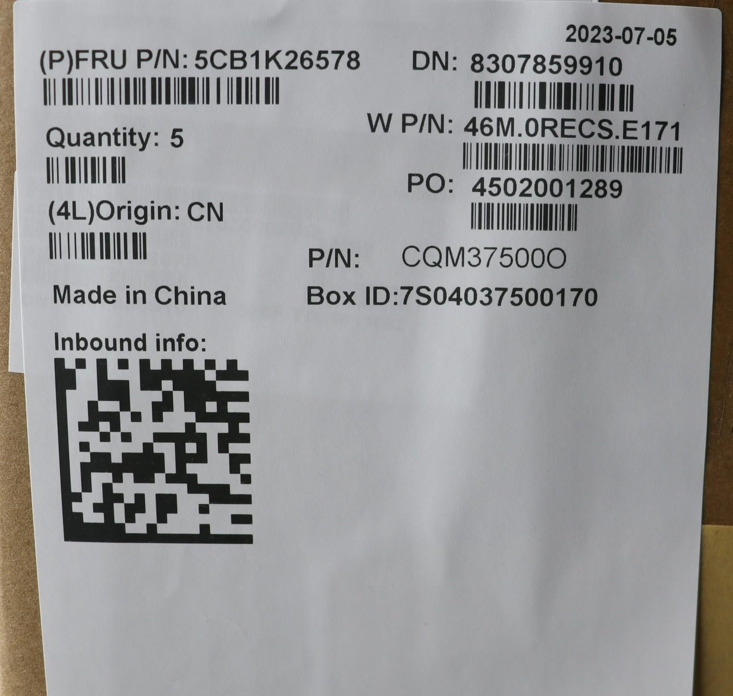 Lenovo Cover Upper Case Assembly Spa - 5CB1K26578