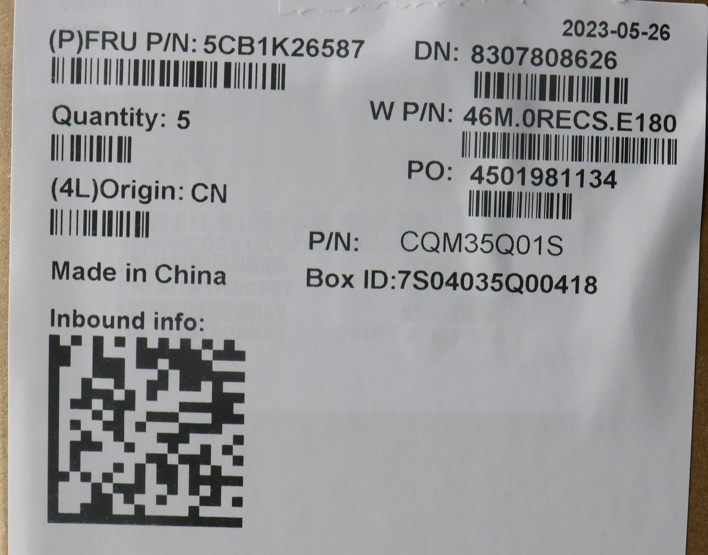 Lenovo Cover Upper Case Assembly Fra - 5CB1K26587