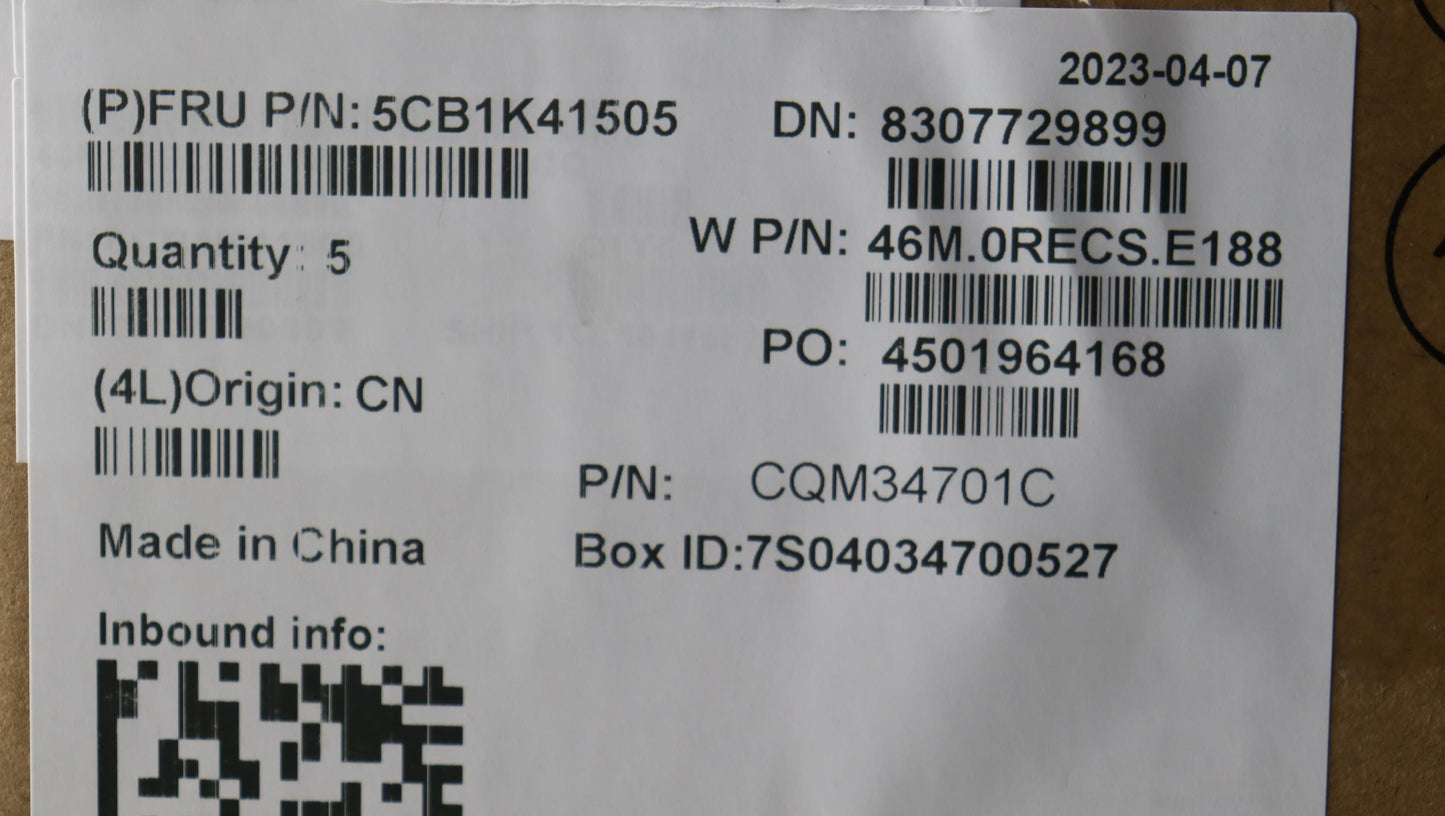 Lenovo Cover Upper Case Assembly Bel - 5CB1K41505