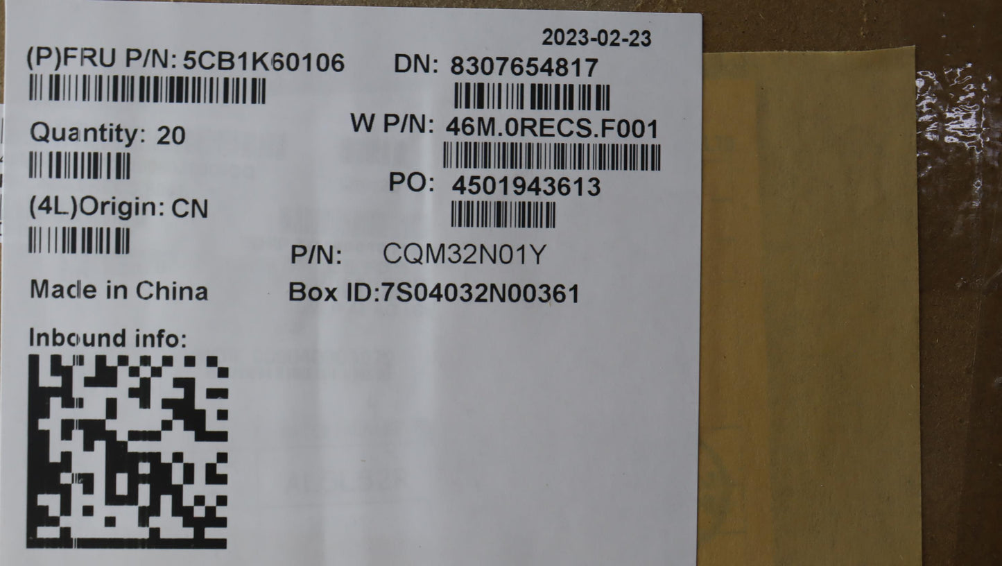 Lenovo LCD Cover, Anti-Glare - 5CB1K60106