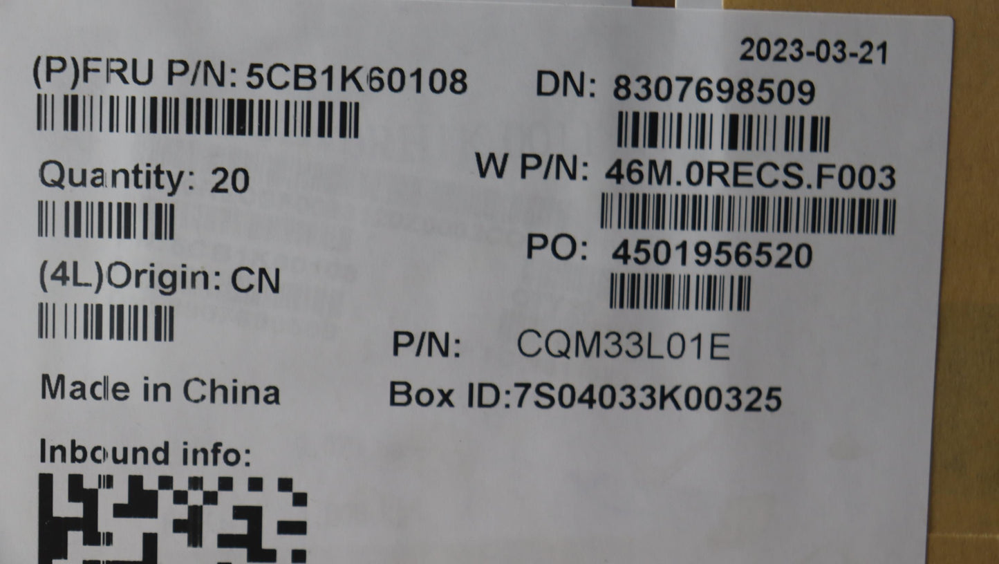 Lenovo Cover Lcd Cover W 82Xy Ag 2.5K - 5CB1K60108