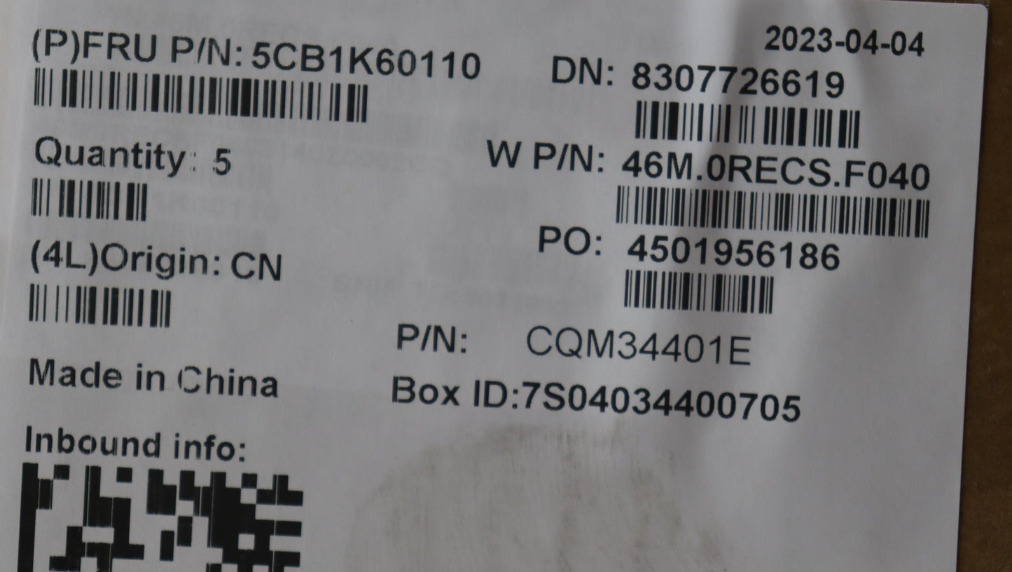 Lenovo Cover Upper Case Assembly Usae - 5CB1K60110