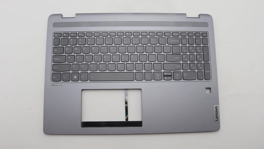 Lenovo C-Cover with Keyboard, USA English, Arctic Grey, Backlight - 5CB1K60142