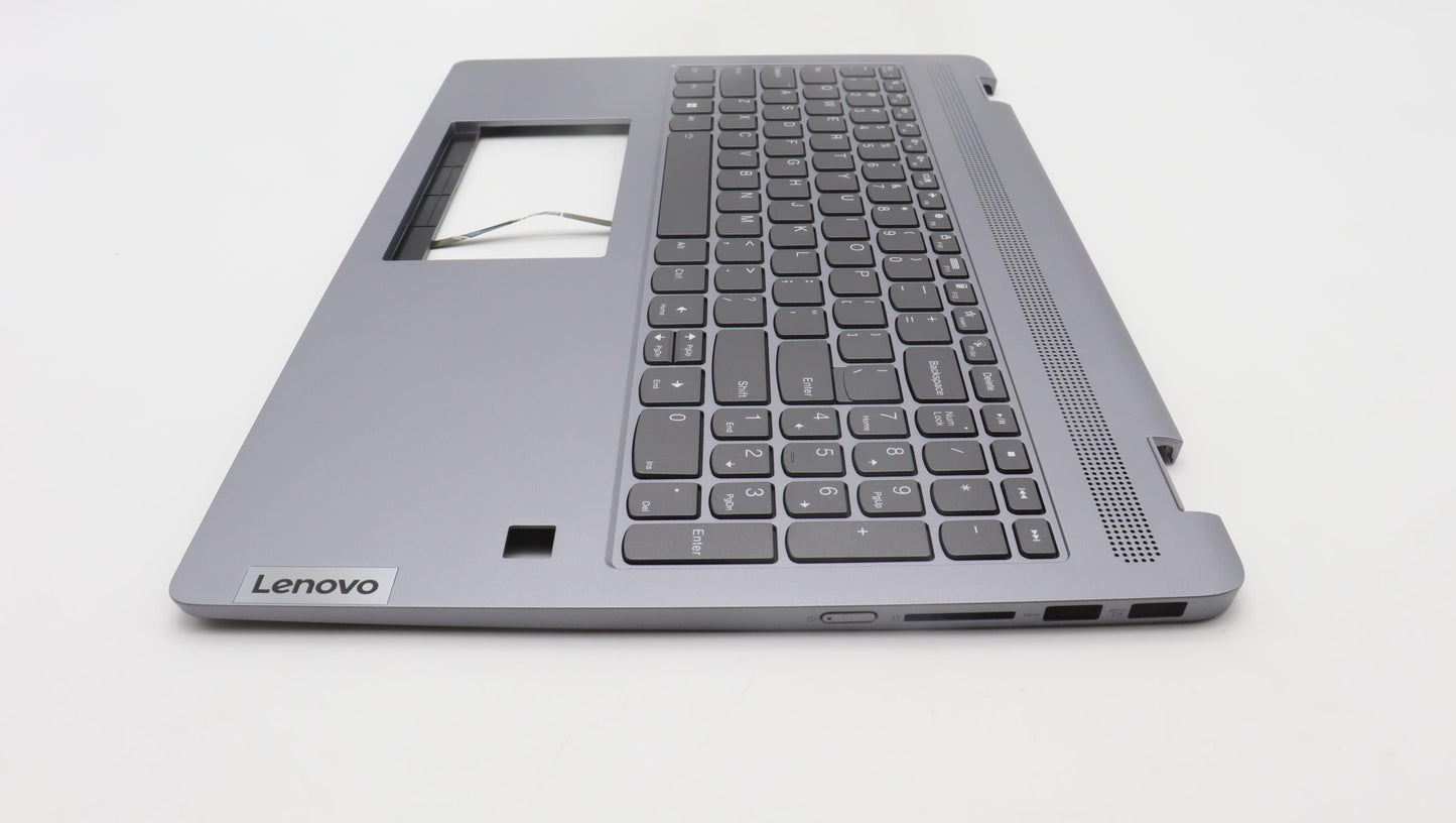Lenovo C-Cover with Keyboard, USA English, Arctic Grey, Backlight - 5CB1K60142