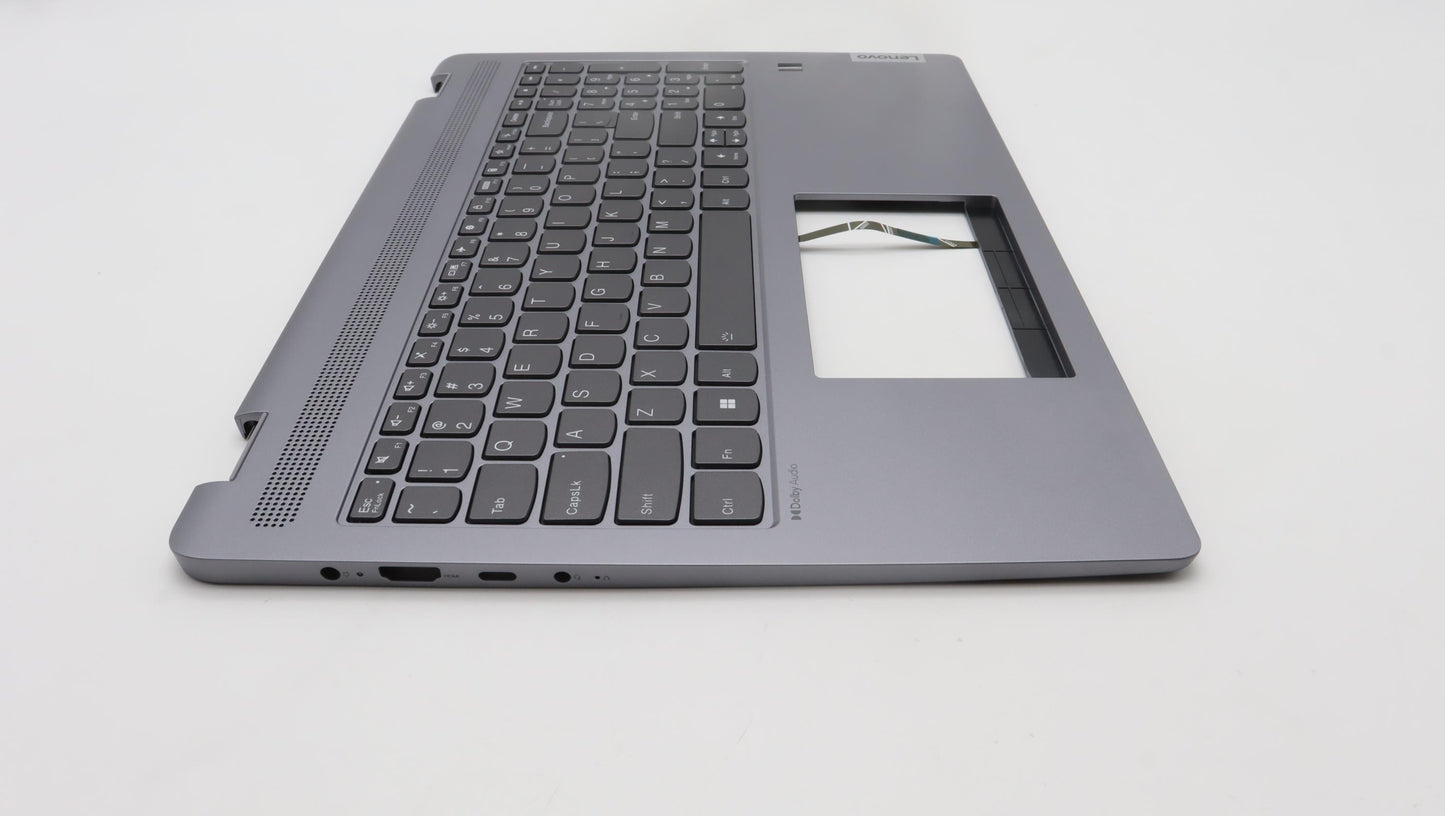 Lenovo C-Cover with Keyboard, USA English, Arctic Grey, Backlight - 5CB1K60142