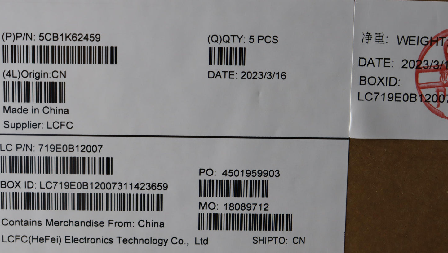 Lenovo Cover Upper Case Assembly Bel - 5CB1K62459