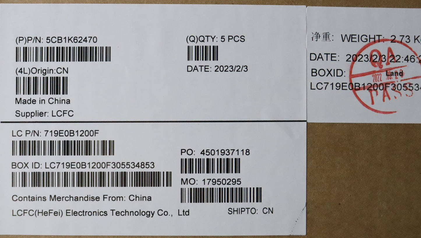 Lenovo Cover Upper Case Assembly Hbw - 5CB1K62470