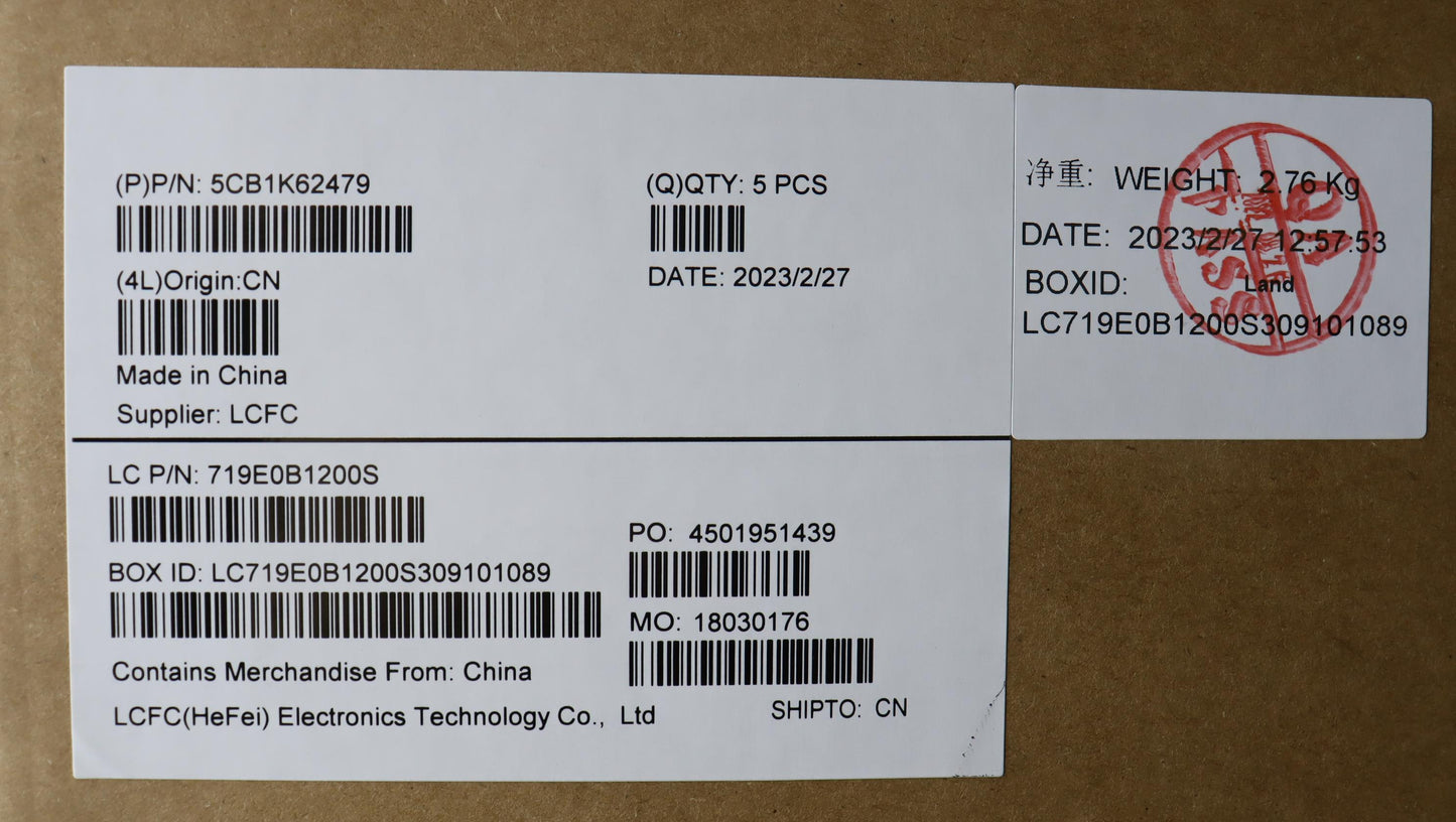 Lenovo Cover Upper Case Assembly Por - 5CB1K62479