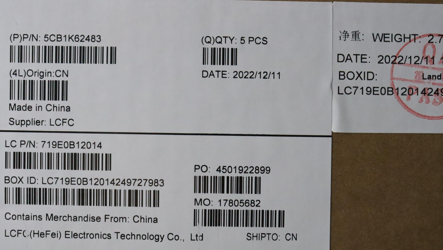 Lenovo Cover Upper Case Assembly Sws - 5CB1K62483