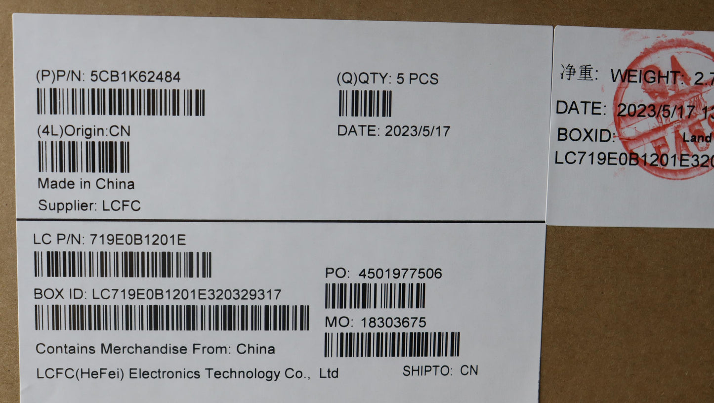 Lenovo Cover Upper Case Assembly Tc L - 5CB1K62484