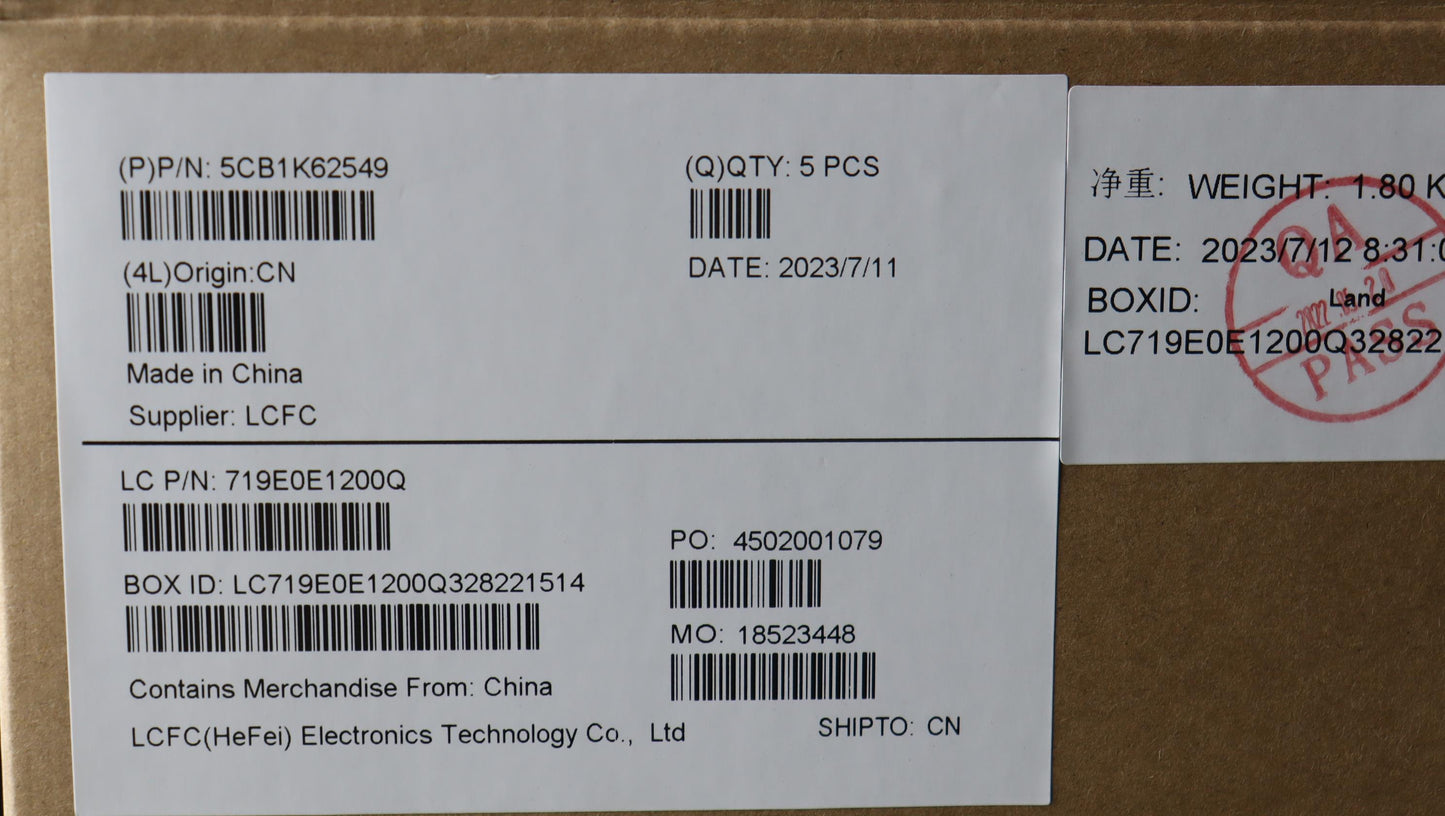 Lenovo Cover Upper Case Assembly Thai - 5CB1K62549