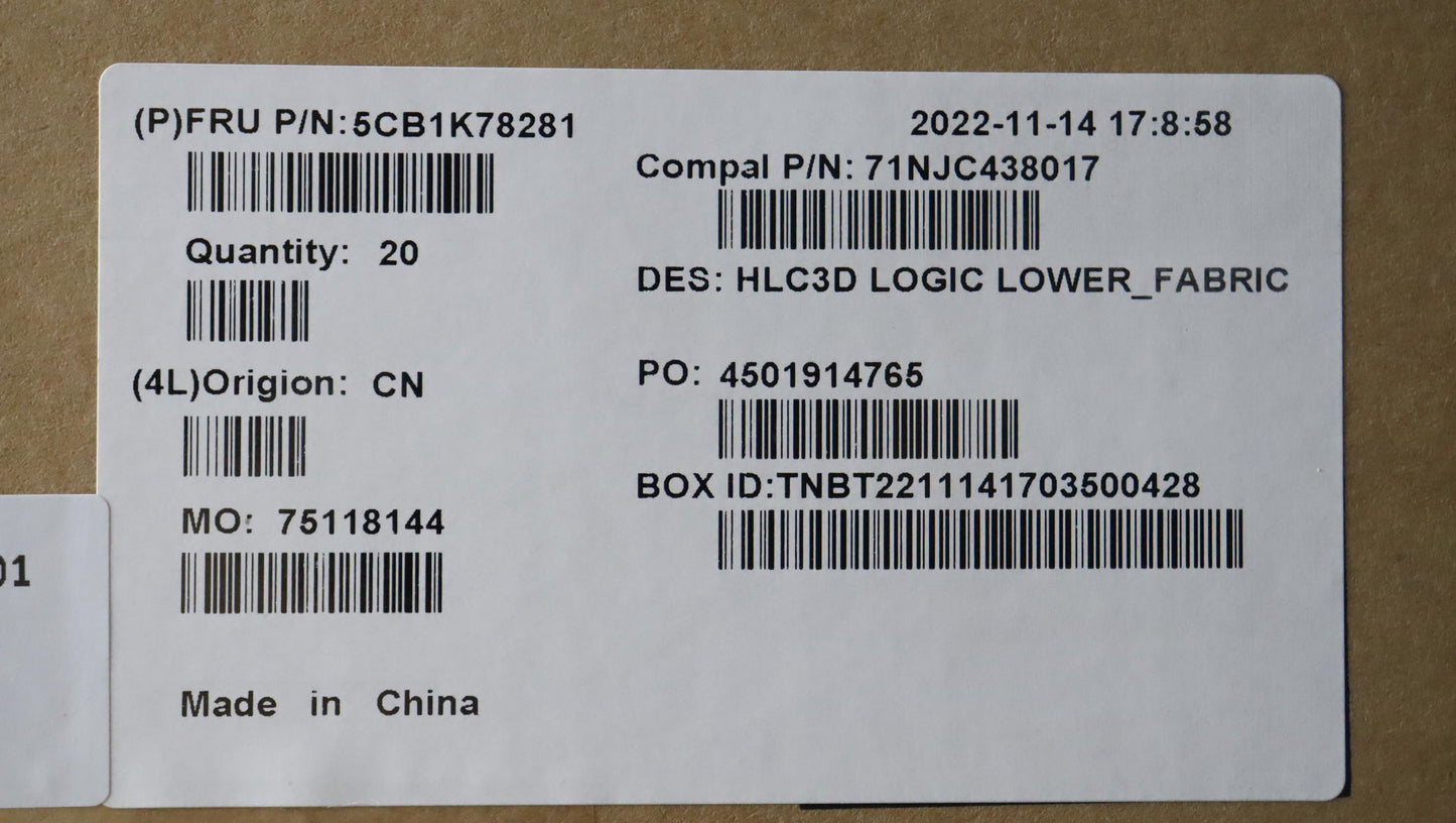 Lenovo Cover Lower Case C 83B2 - 5CB1K78281