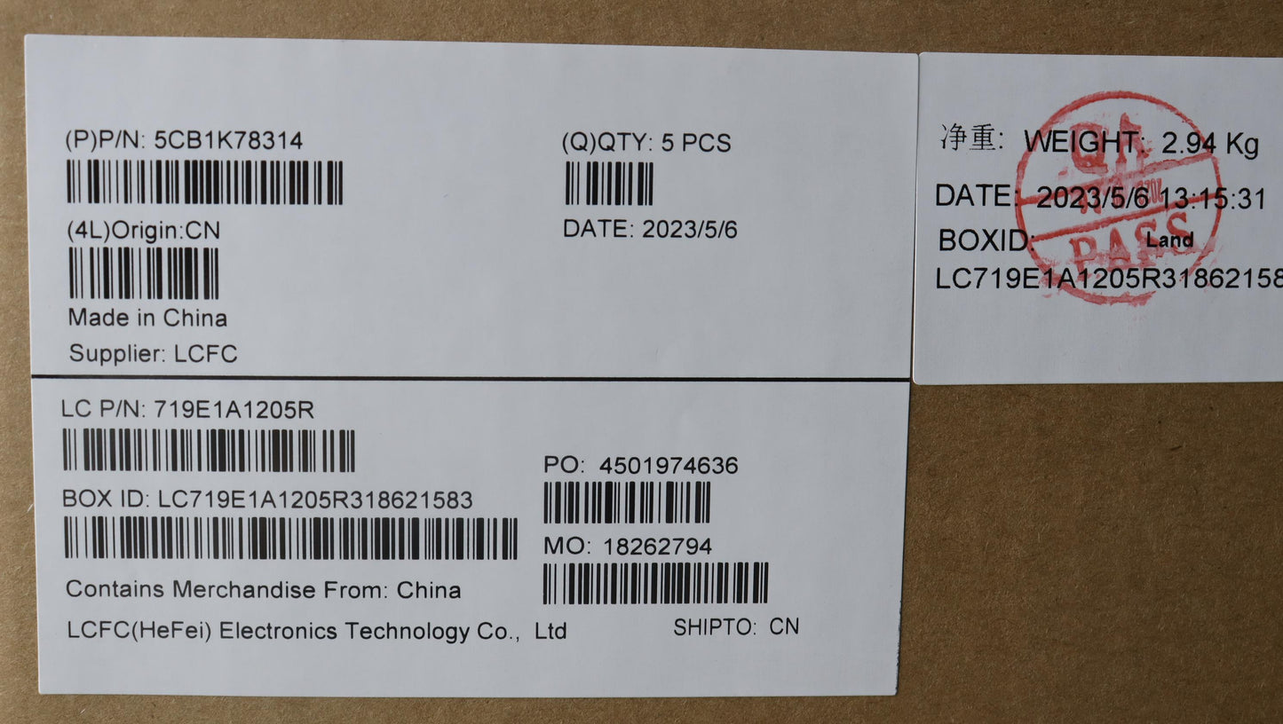 Lenovo Cover Upper Case Assembly Eng - 5CB1K78314