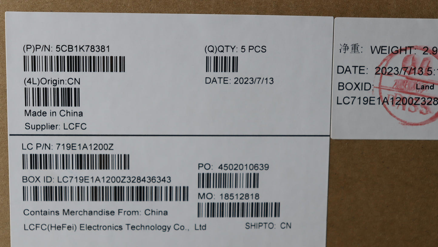 Lenovo Cover Upper Case Assembly Eng - 5CB1K78381