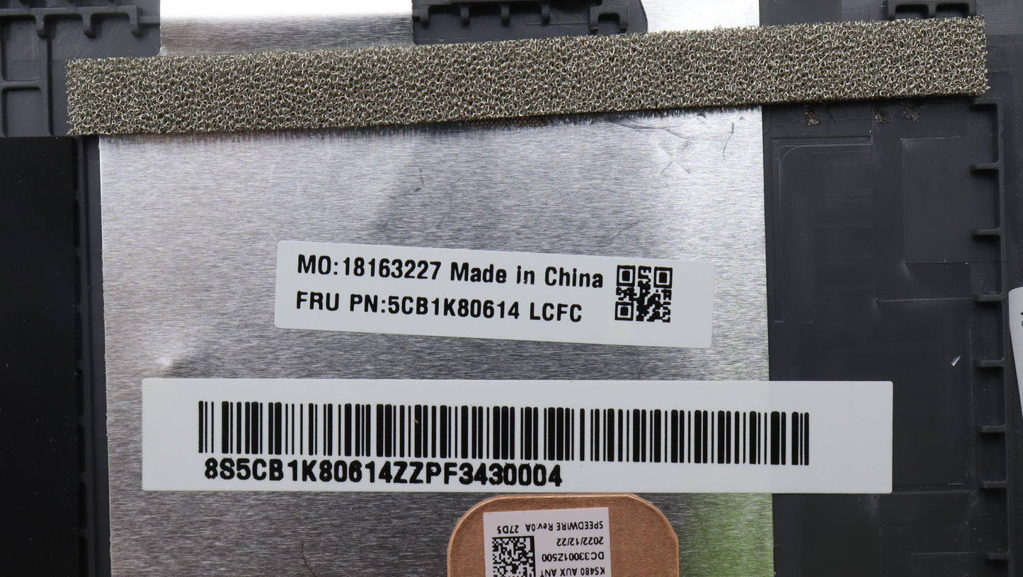 Lenovo Cover Upper Case Assembly Eng - 5CB1K80614