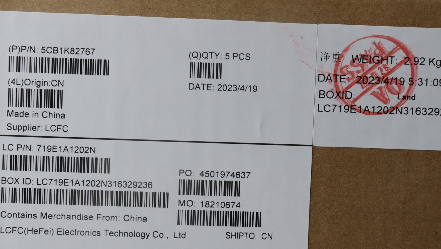 Lenovo Cover Upper Case Assembly Eng - 5CB1K82767