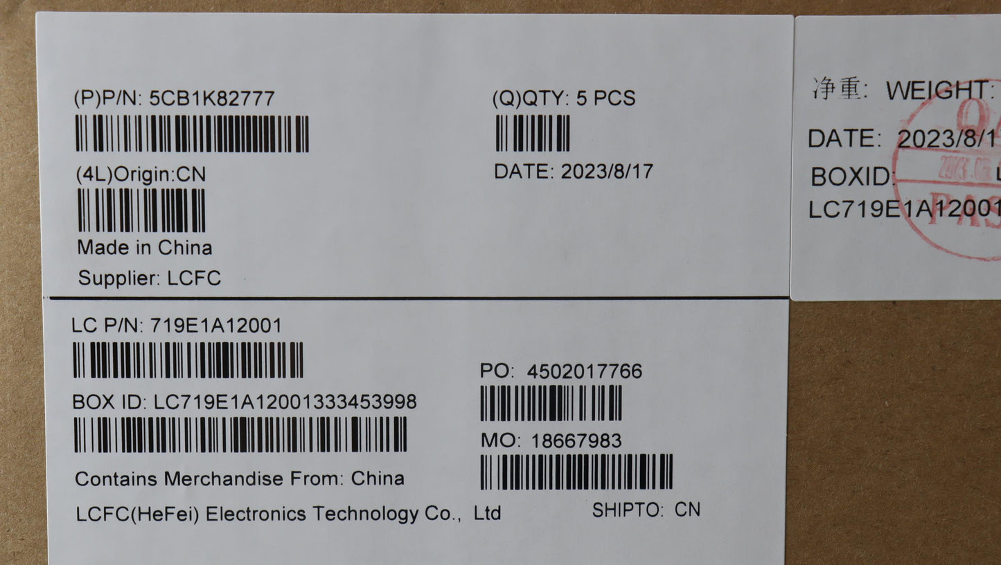 Lenovo Cover Upper Case Assembly Tc L - 5CB1K82777