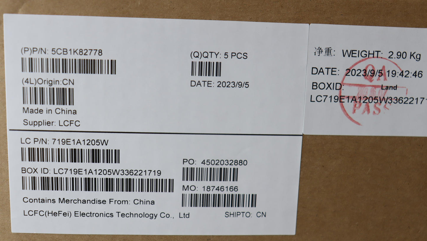 Lenovo Cover Upper Case Assembly Rus - 5CB1K82778