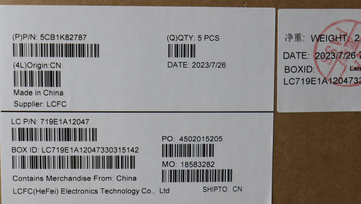 Lenovo Cover Upper Case Assembly Bel - 5CB1K82787