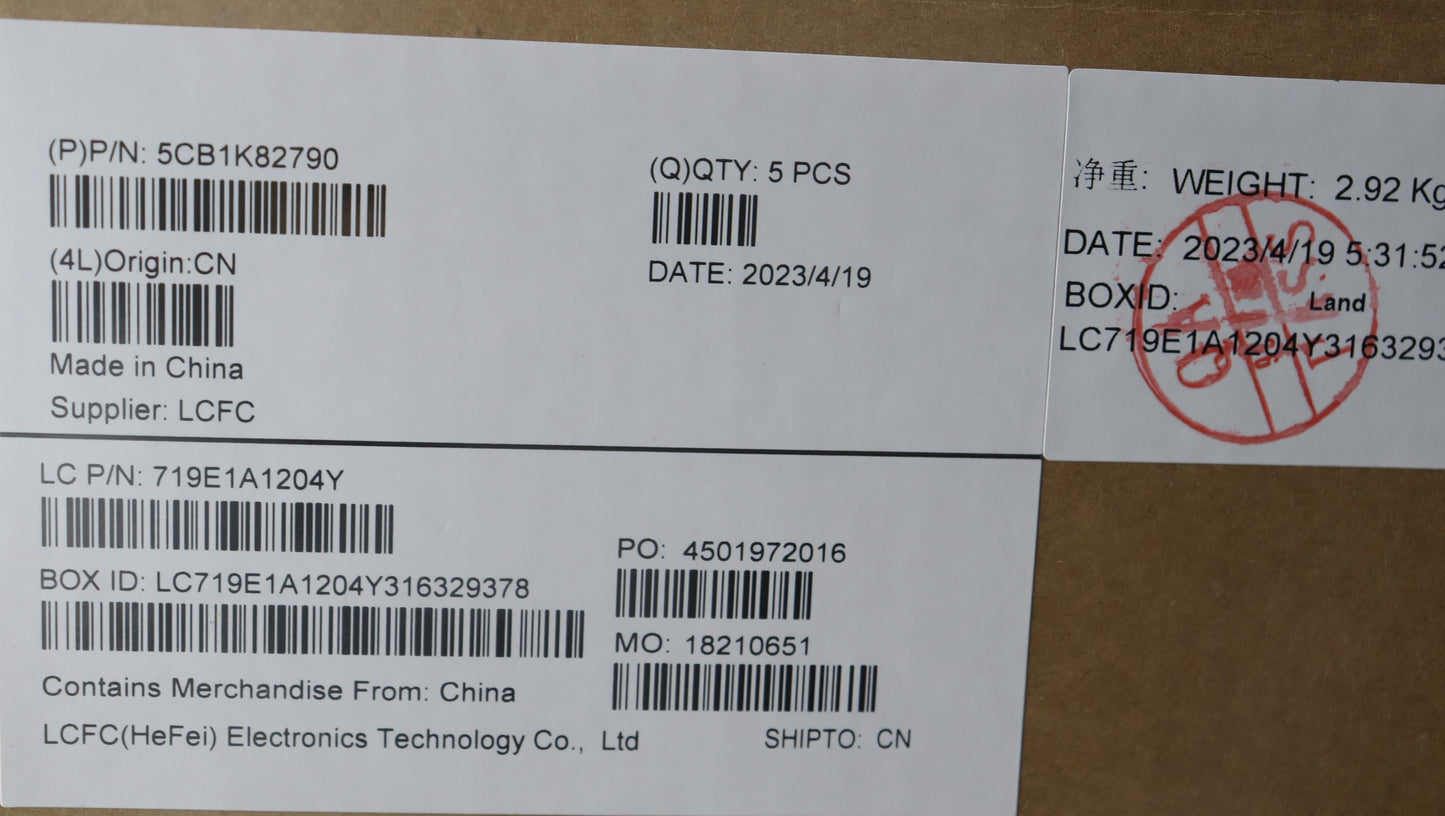 Lenovo Cover Upper Case Assembly Sws - 5CB1K82790