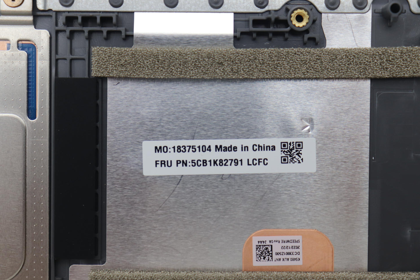 Lenovo Cover Upper Case Assembly Euro - 5CB1K82791