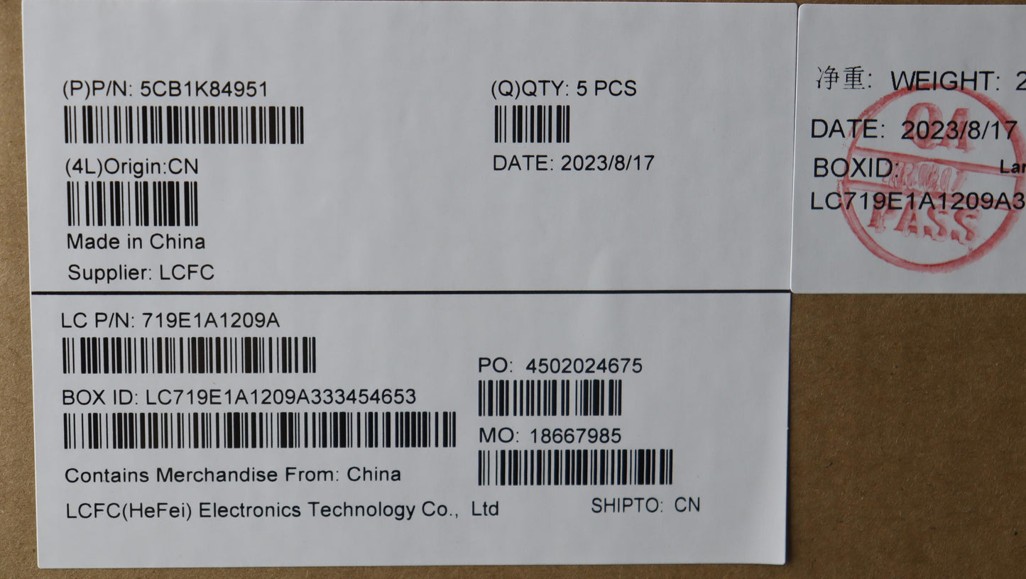 Lenovo Cover Upper Case Assembly Eng - 5CB1K84951