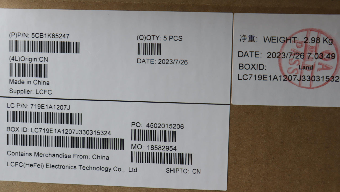 Lenovo Cover Upper Case Assembly Eng - 5CB1K85247