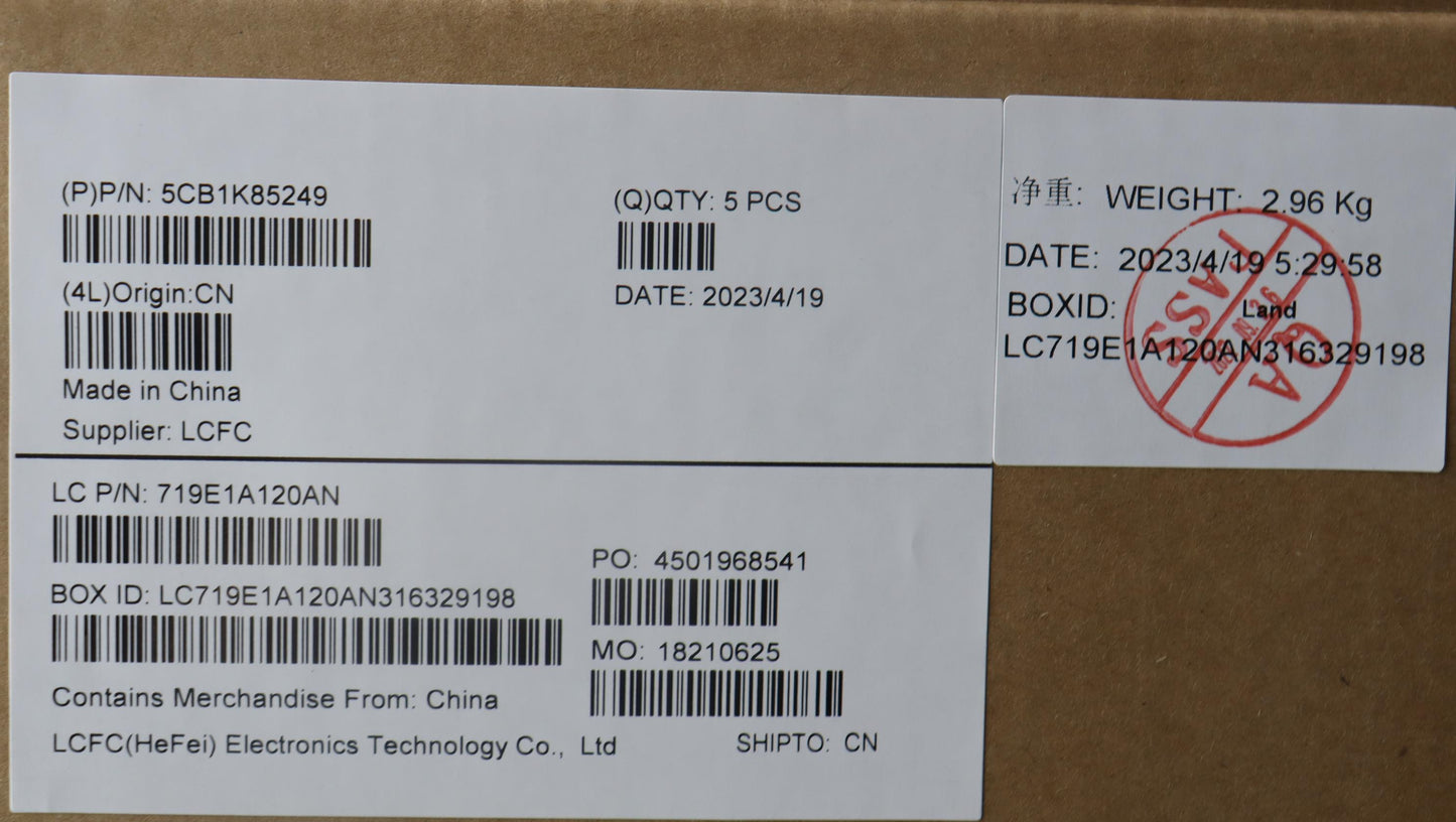 Lenovo Cover Upper Case Assembly Fra - 5CB1K85249