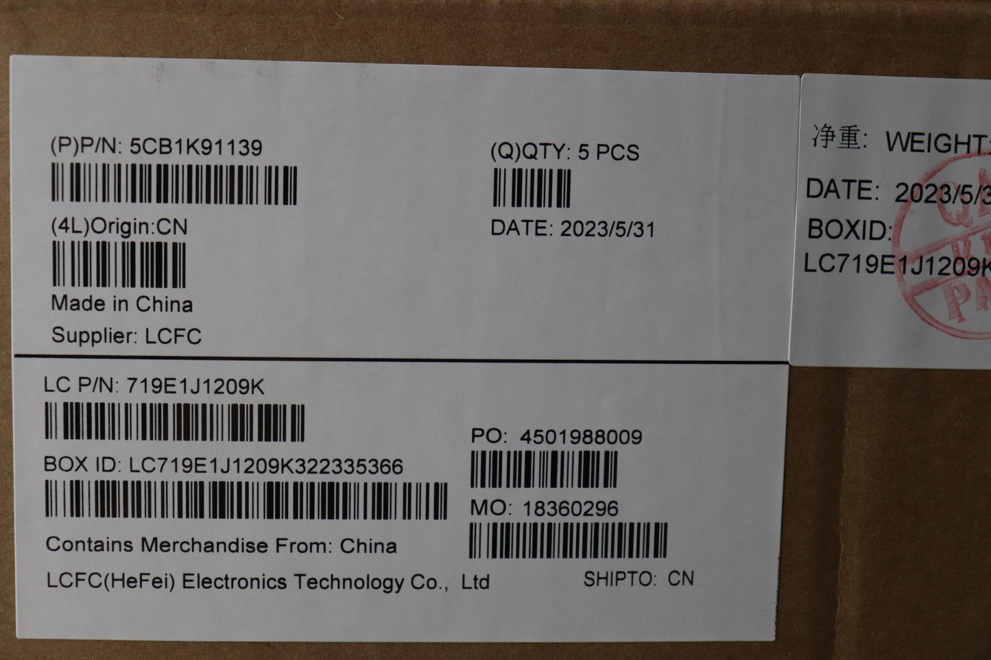 Lenovo Cover Upper Case Assembly Eng - 5CB1K91139
