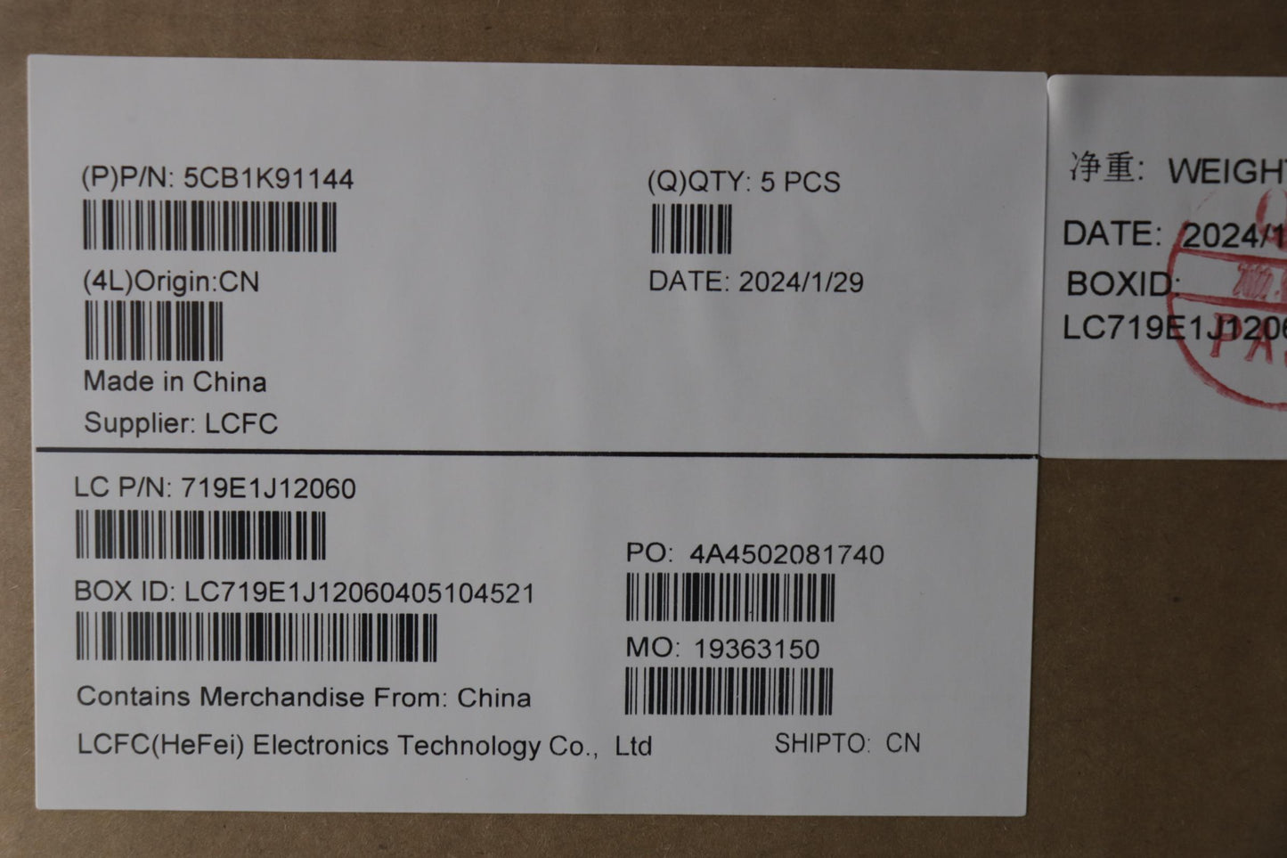 Lenovo Cover Upper Case Assembly Thai - 5CB1K91144