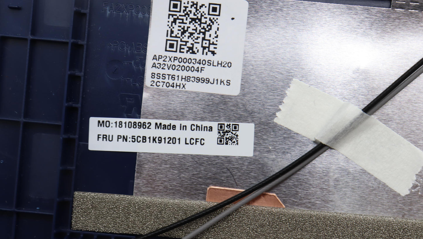 Lenovo Cover Upper Case Assembly Usa - 5CB1K91201