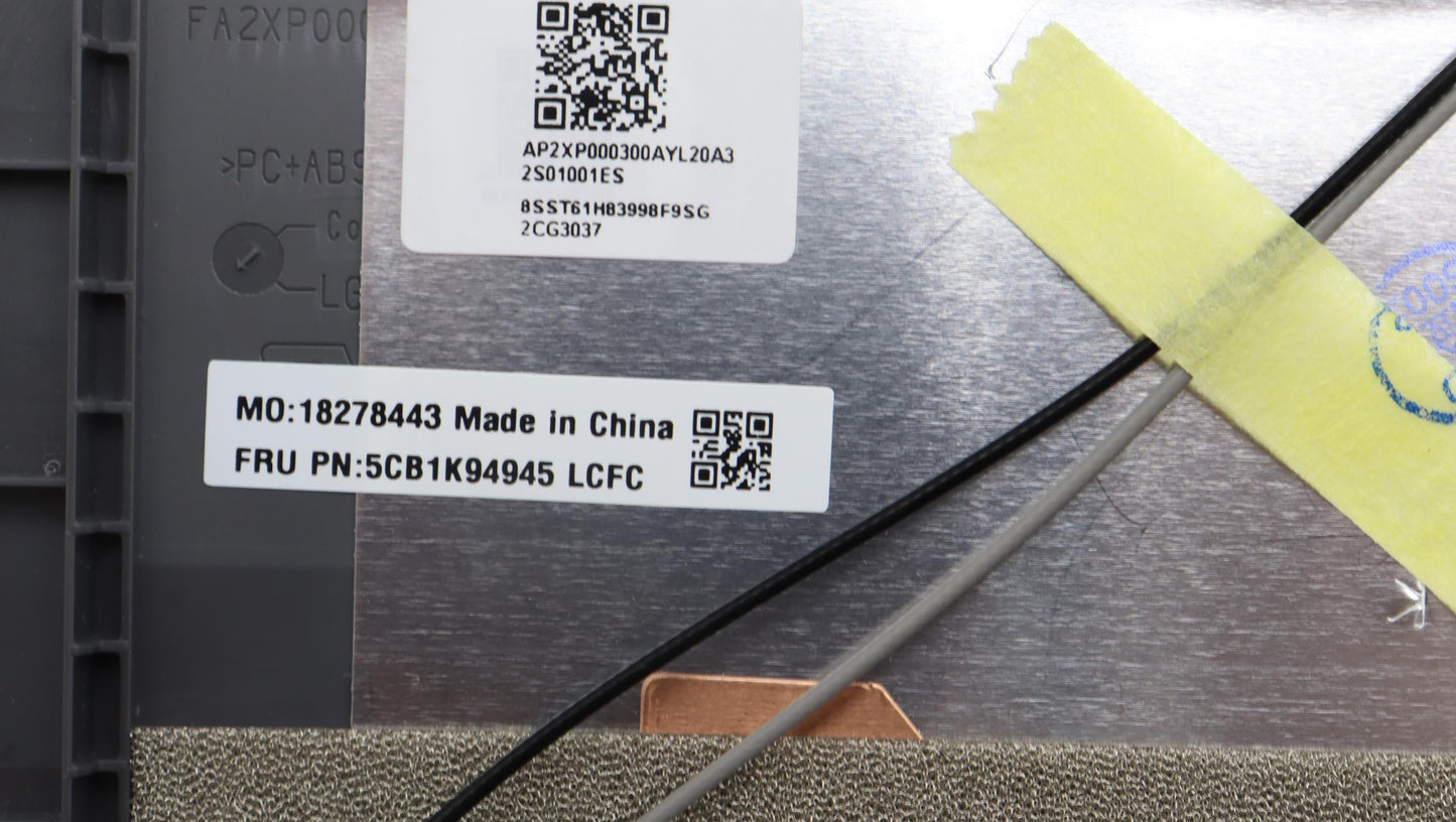 Lenovo Cover Upper Case Assembly Cze/ - 5CB1K94945