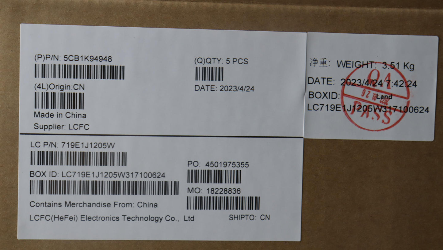 Lenovo Cover Upper Case Assembly Fra - 5CB1K94948