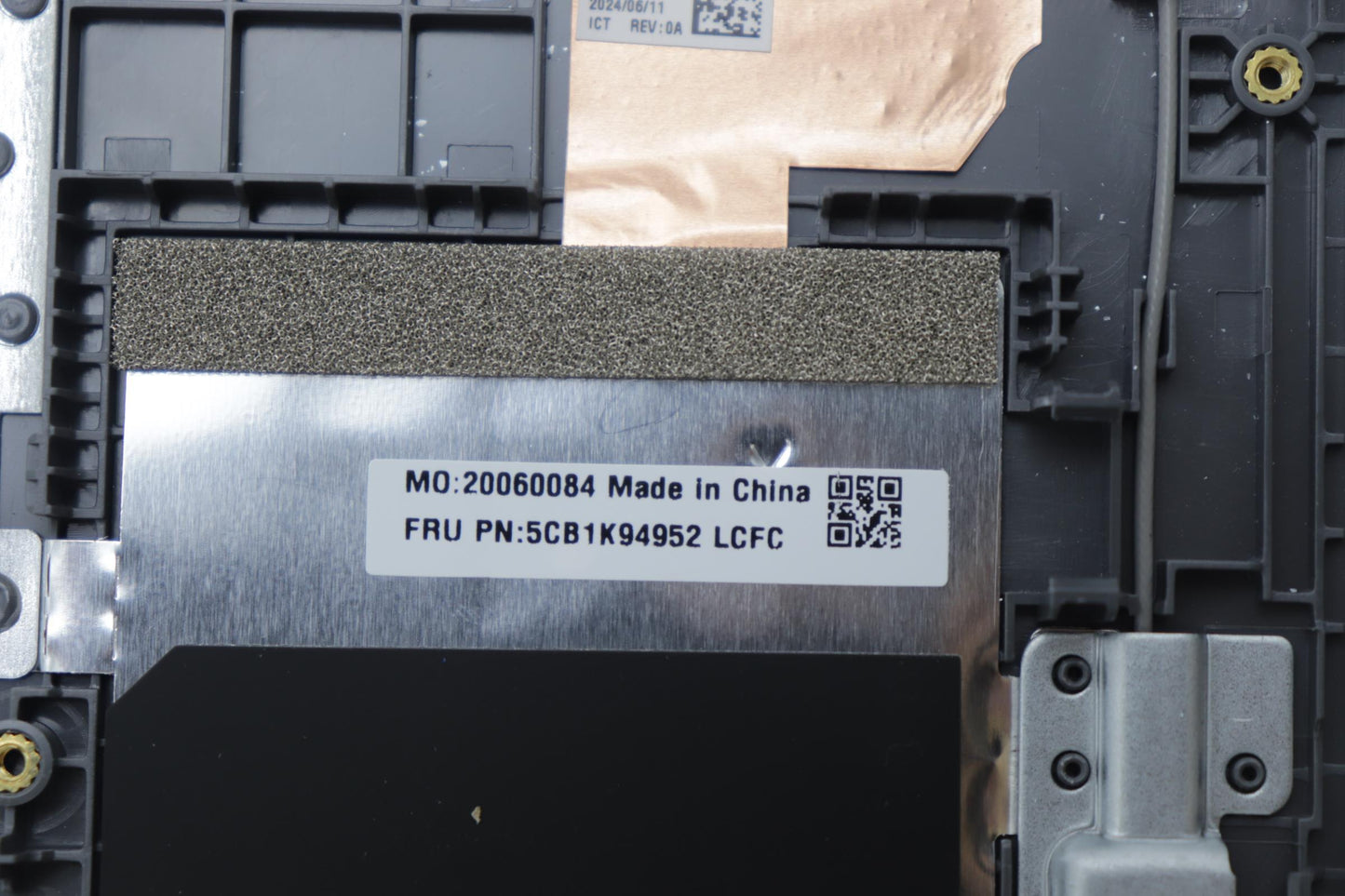 Lenovo Cover Upper Case Assembly Gre - 5CB1K94952